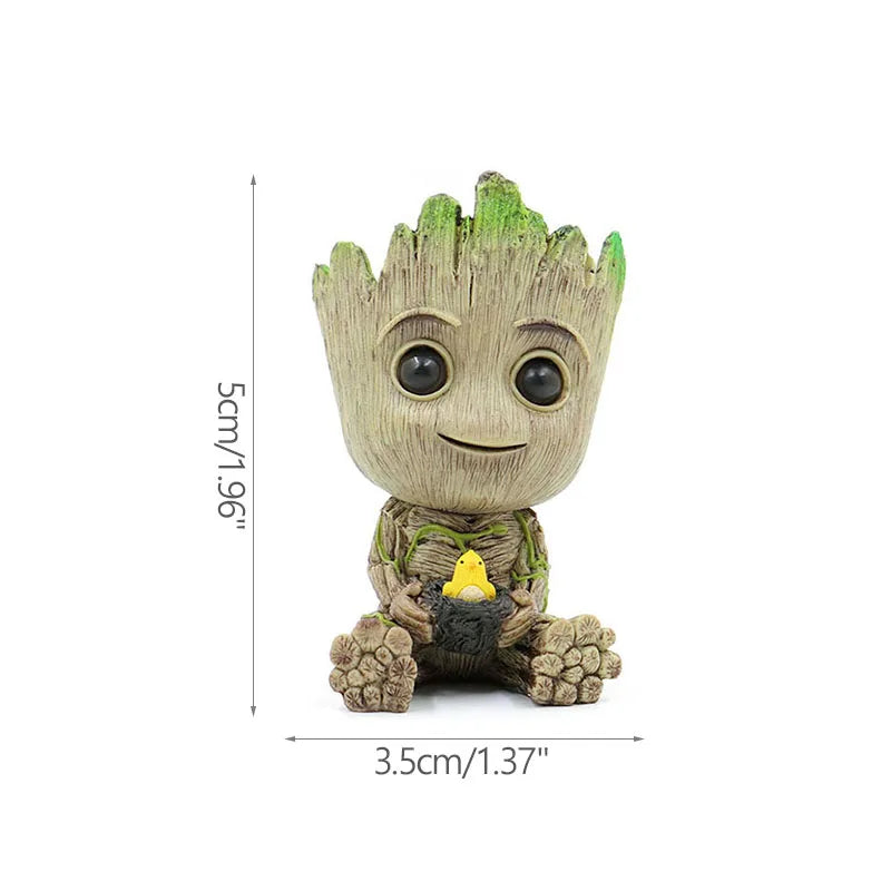 Mini Groot Figurine – Cartoon Desktop Dekoration, 5 cm, Handgefertigt