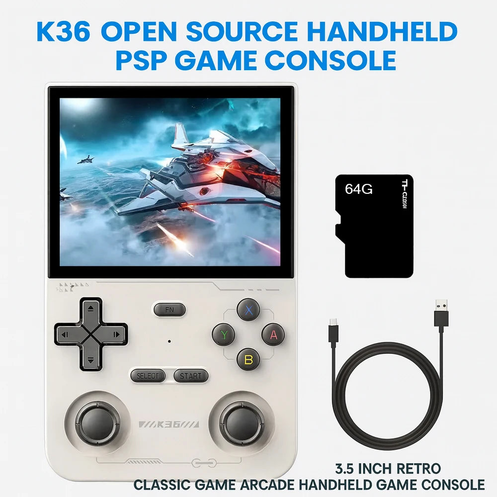 🎮 K36 Open Source Handheld Game Console – Retro Gaming
