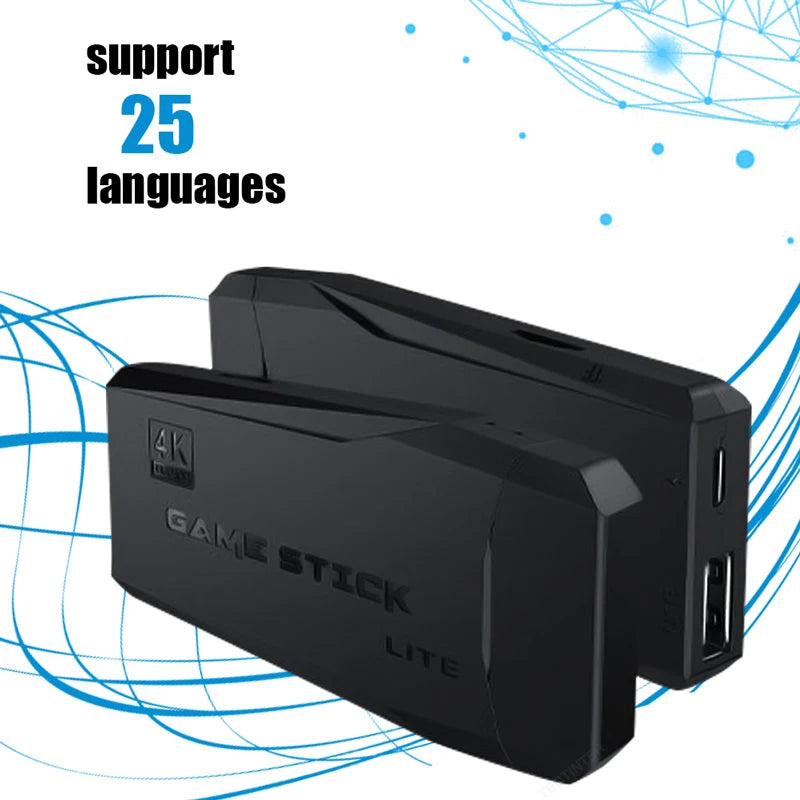 🚀 M8 GameStick Retro Video Game Console – 40.000 Spiele, 2.4G Wireless Controller, HDMI 4K