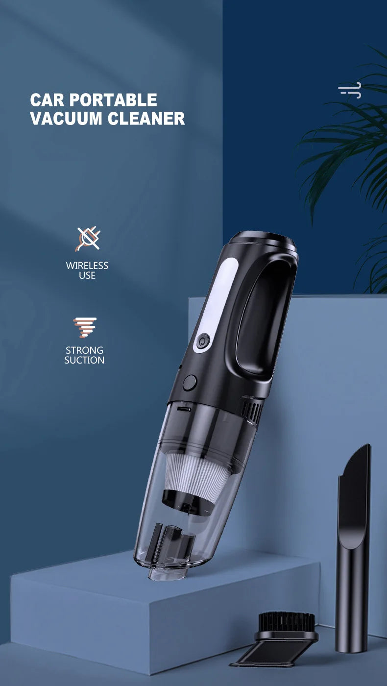⚡ Kabelloser Handstaubsauger – Starke Saugkraft, Tragbar & Dual-Use für Auto & Zuhause 🚗🏠
