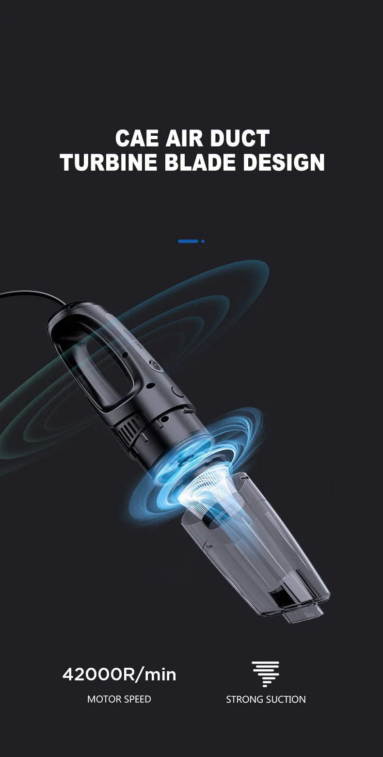 ⚡ Kabelloser Handstaubsauger – Starke Saugkraft, Tragbar & Dual-Use für Auto & Zuhause 🚗🏠