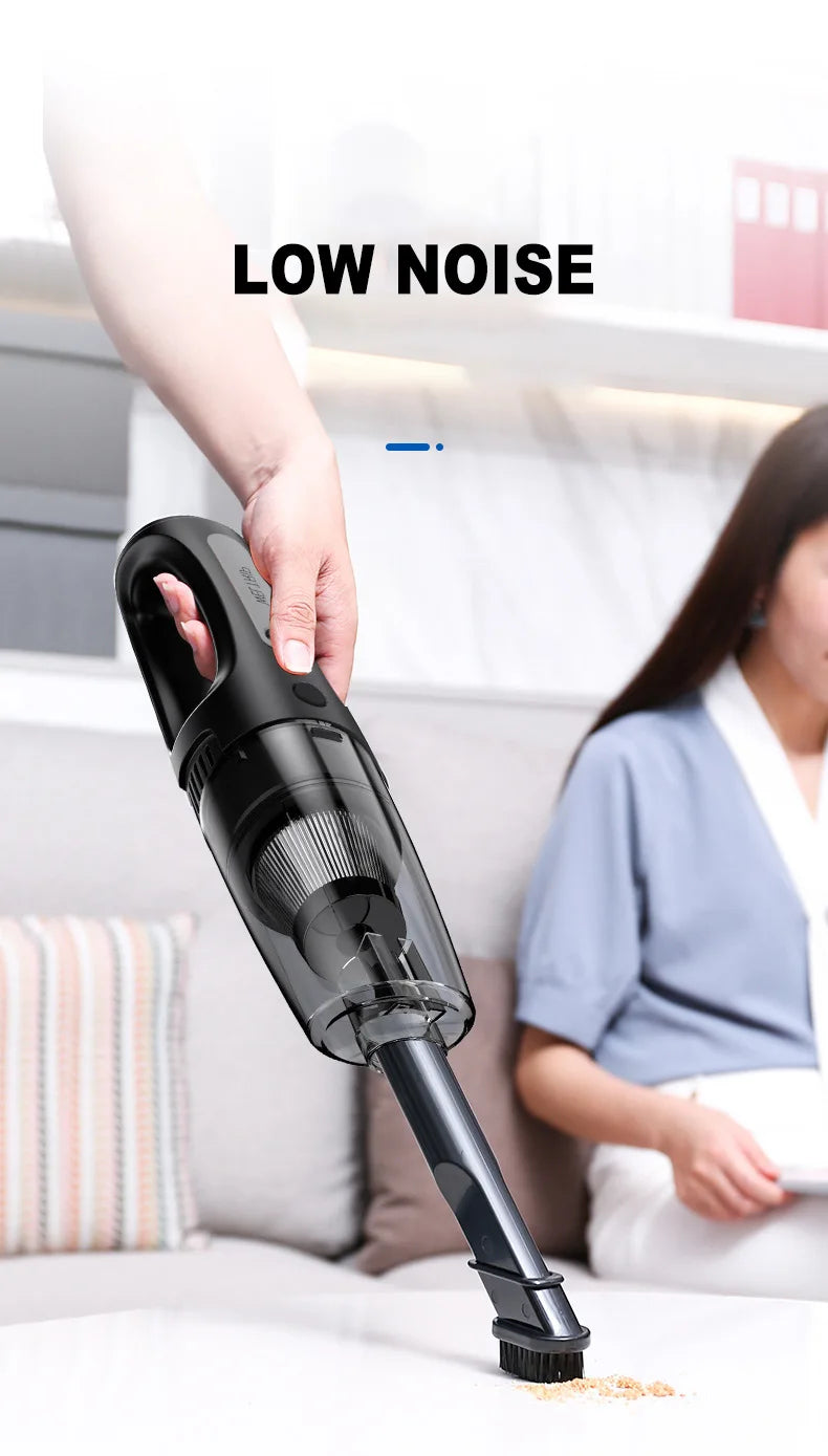 ⚡ Kabelloser Handstaubsauger – Starke Saugkraft, Tragbar & Dual-Use für Auto & Zuhause 🚗🏠