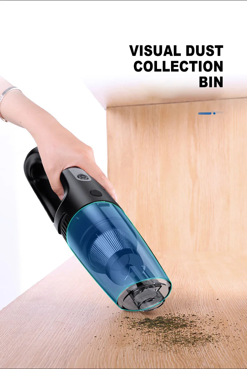 ⚡ Kabelloser Handstaubsauger – Starke Saugkraft, Tragbar & Dual-Use für Auto & Zuhause 🚗🏠