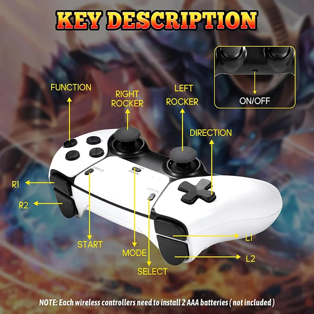 🎮 4K TV Game Stick M15 – 20.000 Spiele in einem Gerät