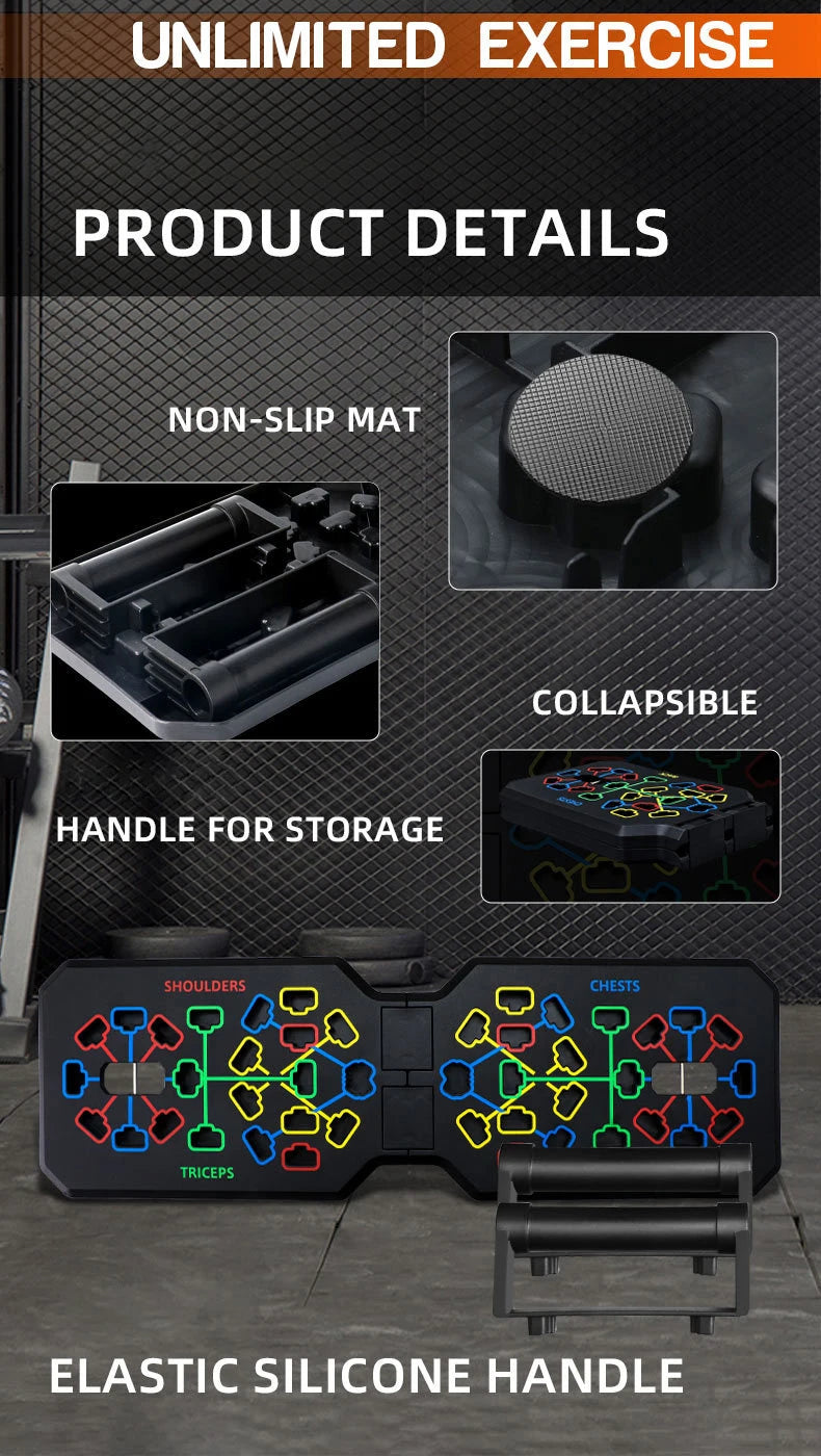 Push-up Board – Multifunktionales Liegestütz-Trainingsbrett