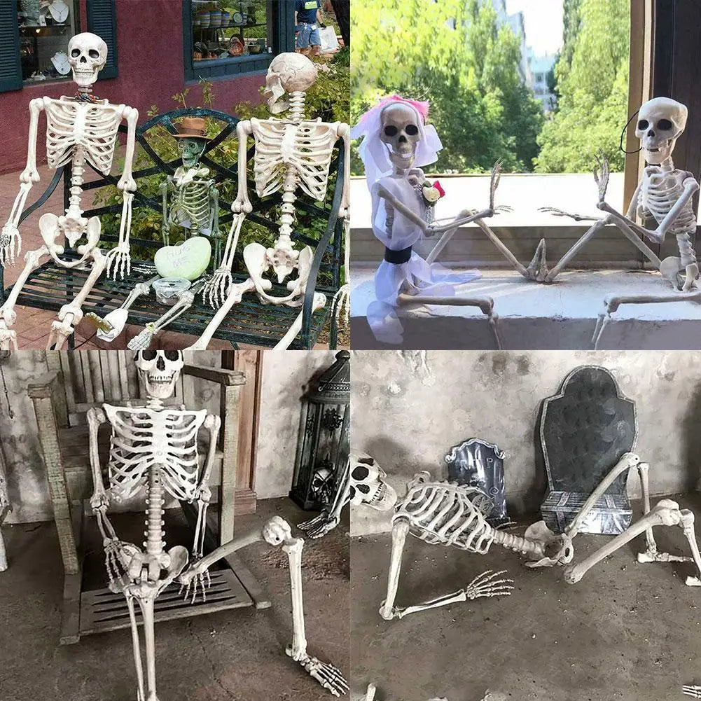 Halloween Skelett-Dekoration – Bewegliches Kunststoff-Skelett