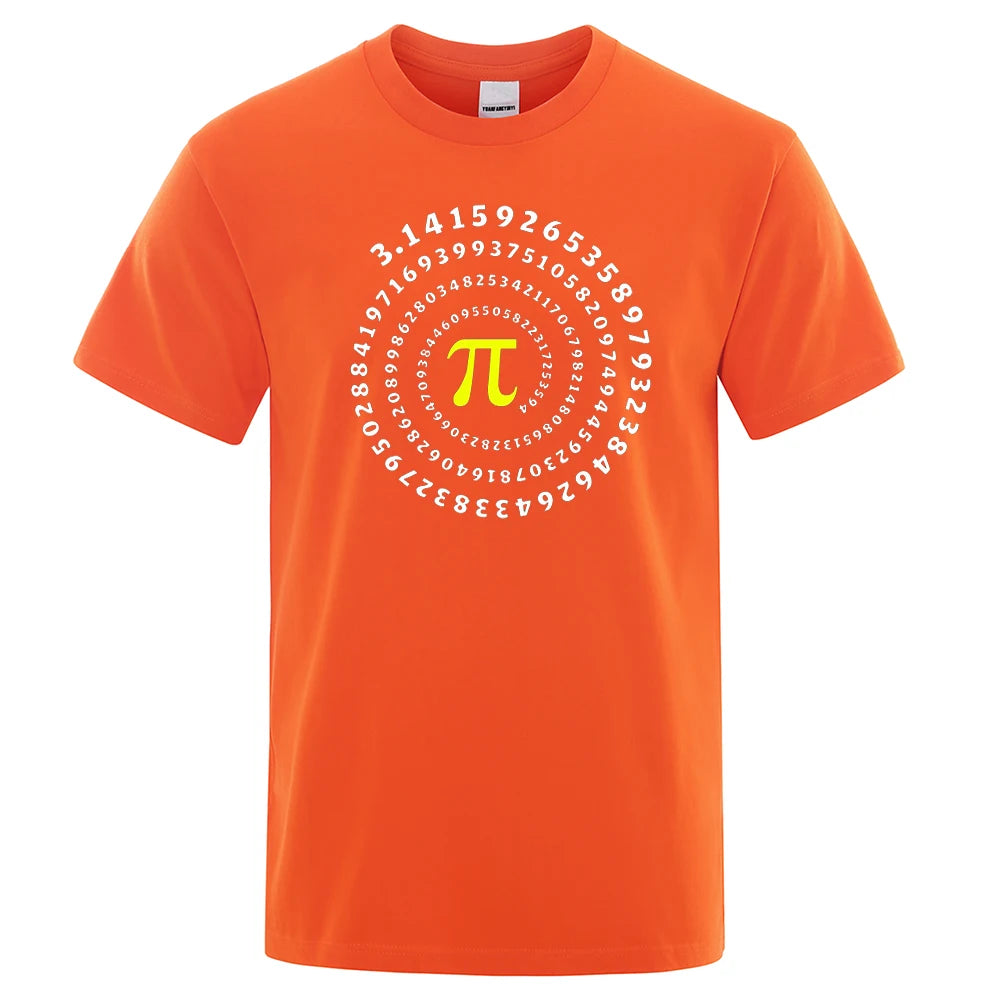 📐😂 Lustiges Pi π Spiral T-Shirt für Herren – Mathematik & Geometrie Print 👕