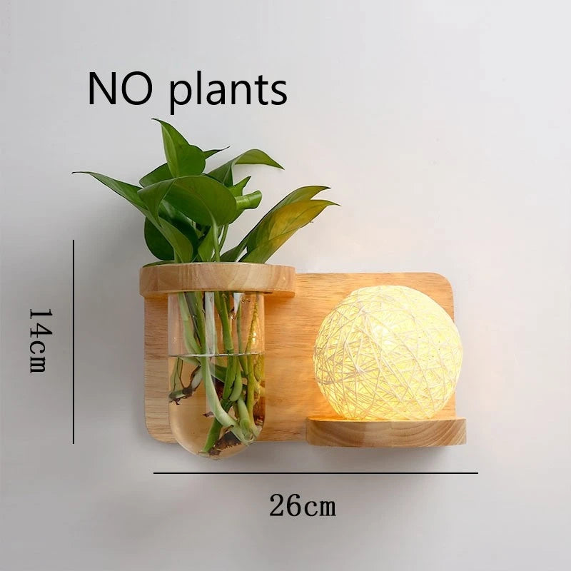 🌿 Modern Wooden LED Wall Lamp – Stil trifft Natur