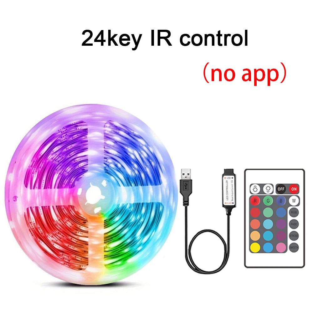 ✨ RGB LED Lichtstreifen mit Musik-Sync & Fernbedienung – USB 5V
