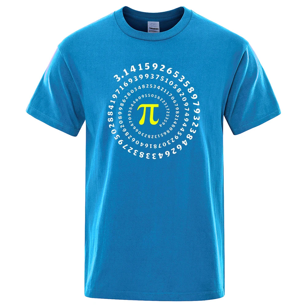 📐😂 Lustiges Pi π Spiral T-Shirt für Herren – Mathematik & Geometrie Print 👕