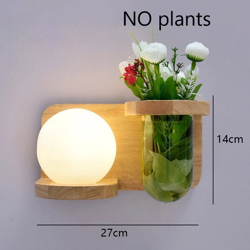 🌿 Modern Wooden LED Wall Lamp – Stil trifft Natur