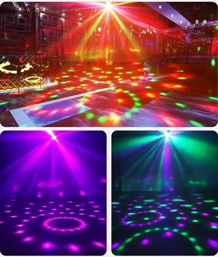 RGB LED Disco Kugel – Soundgesteuerte Party Lampe mit Fernbedienung