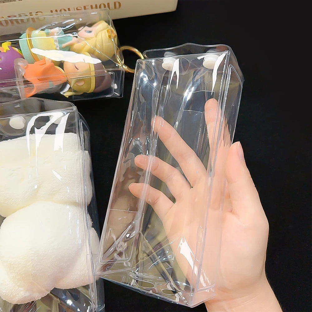 🛡️ Labubu Vinyl Schutz-Hülle – Staubschutz & Display für Handpuppe, Schlüsselanhänger & Rucksack 🎒✨