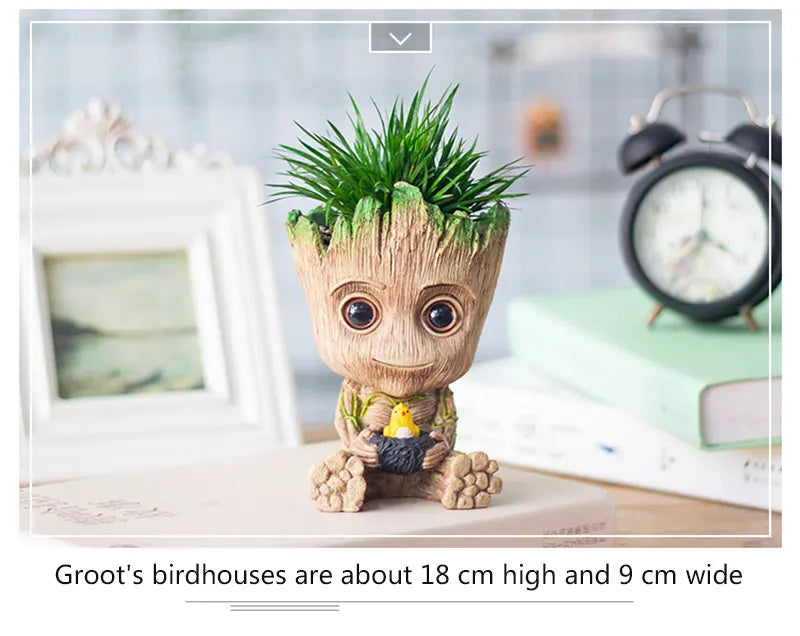 Mini Groot Figurine – Cartoon Desktop Dekoration, 5 cm, Handgefertigt