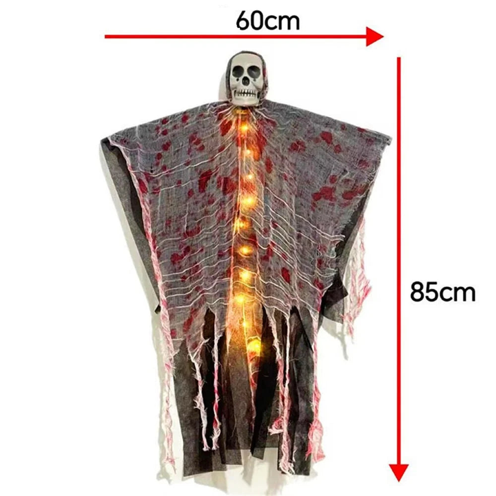 Halloween Hängendes Skelett-Gespenst mit LED-Licht
ions