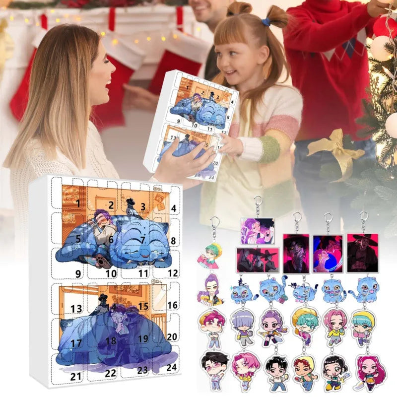 K-Pop Demon Hunters Adventskalender 🎄✨ – 24 Tage Weihnachts-Countdown mit Rumi, Mira, Zoey & Tiger | Perfektes Geschenk für K-Pop Fans