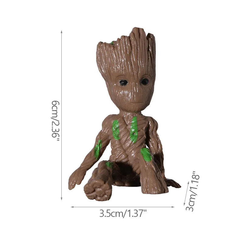 Mini Groot Figurine – Cartoon Desktop Dekoration, 5 cm, Handgefertigt