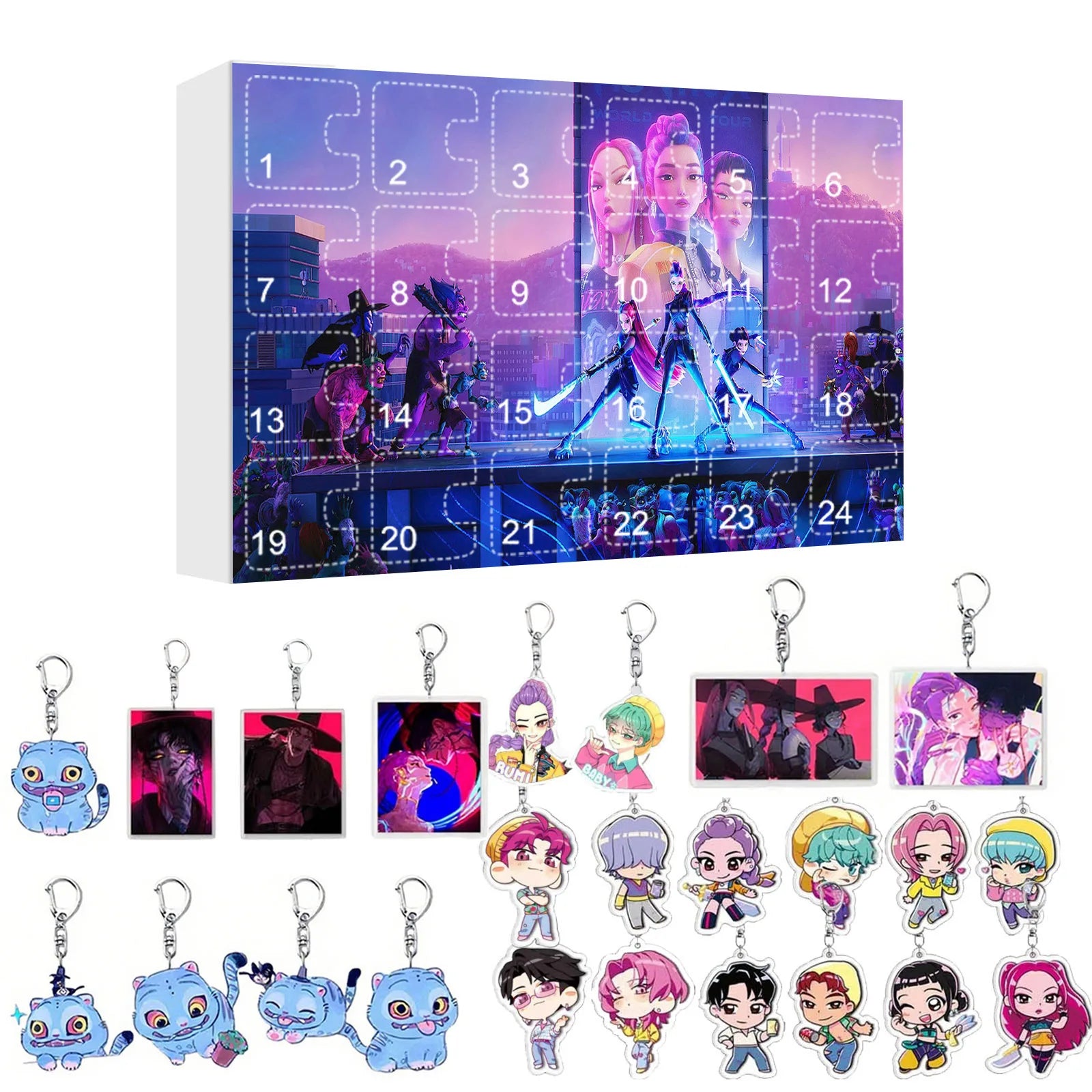 K-Pop Demon Hunters Adventskalender 🎄✨ – 24 Tage Weihnachts-Countdown mit Rumi, Mira, Zoey & Tiger | Perfektes Geschenk für K-Pop Fans
