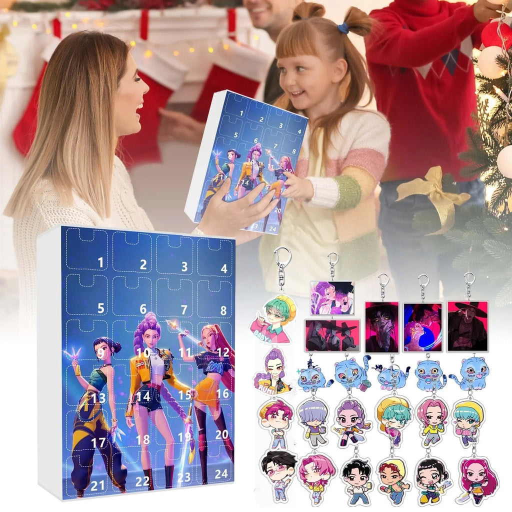 K-Pop Demon Hunters Adventskalender 🎄✨ – 24 Tage Weihnachts-Countdown mit Rumi, Mira, Zoey & Tiger | Perfektes Geschenk für K-Pop Fans