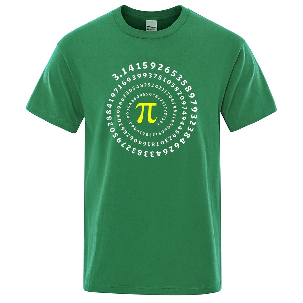 📐😂 Lustiges Pi π Spiral T-Shirt für Herren – Mathematik & Geometrie Print 👕