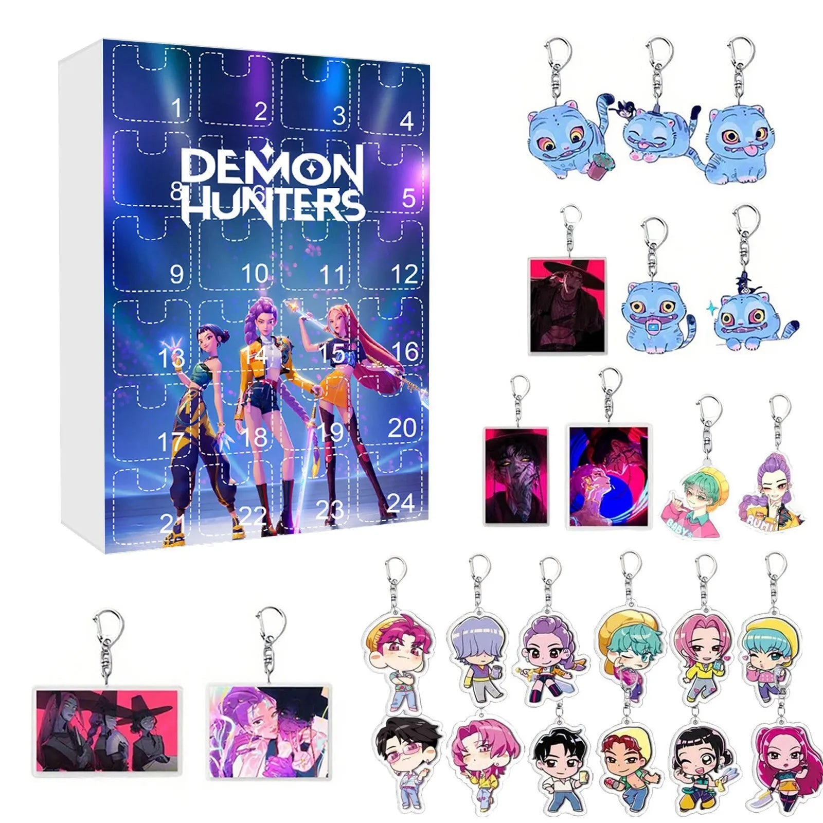 K-Pop Demon Hunters Adventskalender 🎄✨ – 24 Tage Weihnachts-Countdown mit Rumi, Mira, Zoey & Tiger | Perfektes Geschenk für K-Pop Fans