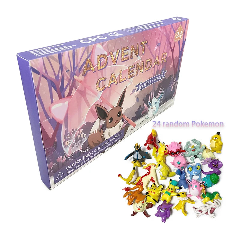 Adventskalender für Kinder 🎄 – 24 Cartoon & Anime Figuren | Mini-Puppen & Dekoration | Perfektes Weihnachtsgeschenk