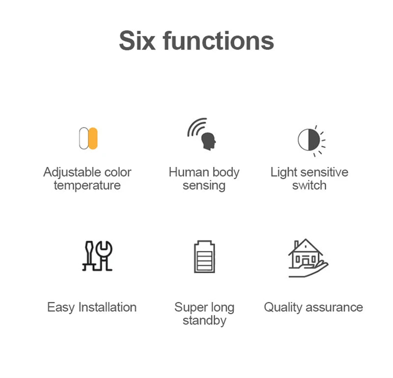 💡 LED Smart Human Body Sensor Night Lamp