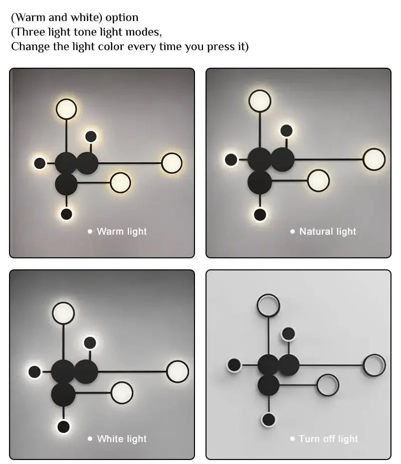 Nordic Minimalistische LED Wandleuchte – Modern, Schlafzimmer, Wohnzimmer & Treppenbeleuchtung