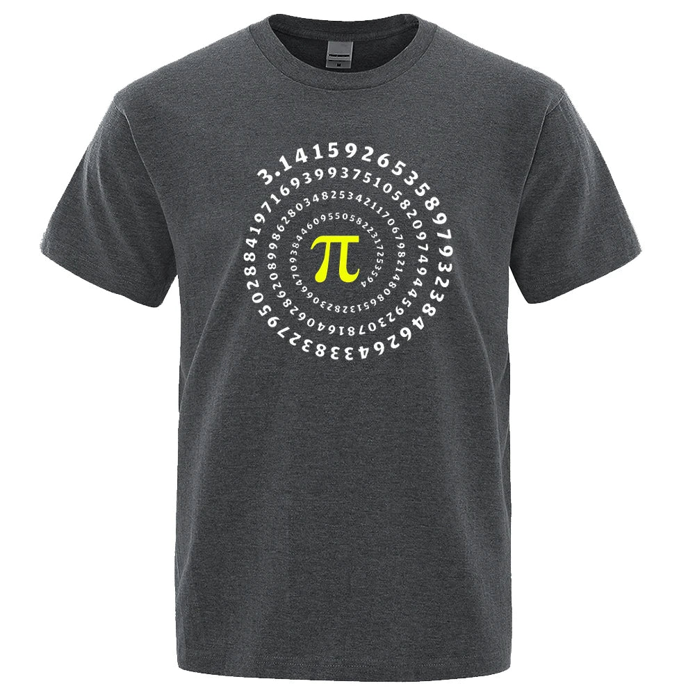 📐😂 Lustiges Pi π Spiral T-Shirt für Herren – Mathematik & Geometrie Print 👕