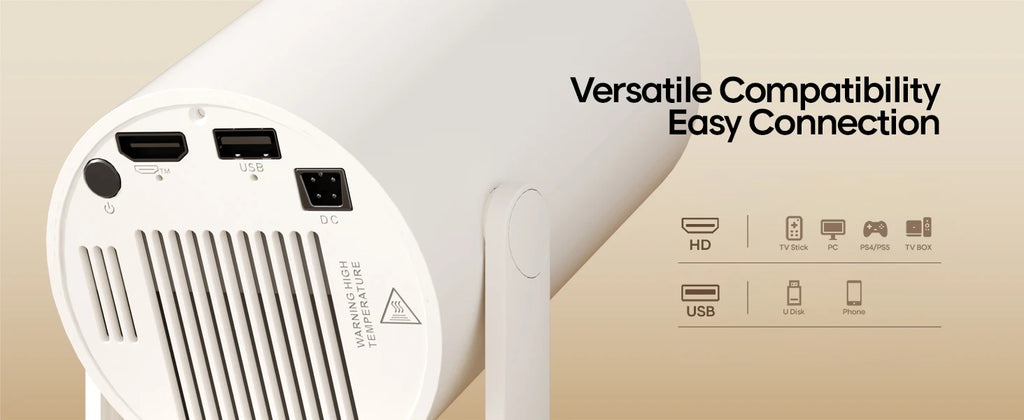 🎥 Magcubic HY300 Pro Mini Beamer – 4K Unterstützung, WLAN & Bluetooth