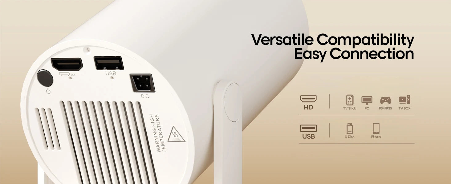 🎥 Magcubic HY300 Pro Mini Beamer – 4K Unterstützung, WLAN & Bluetooth