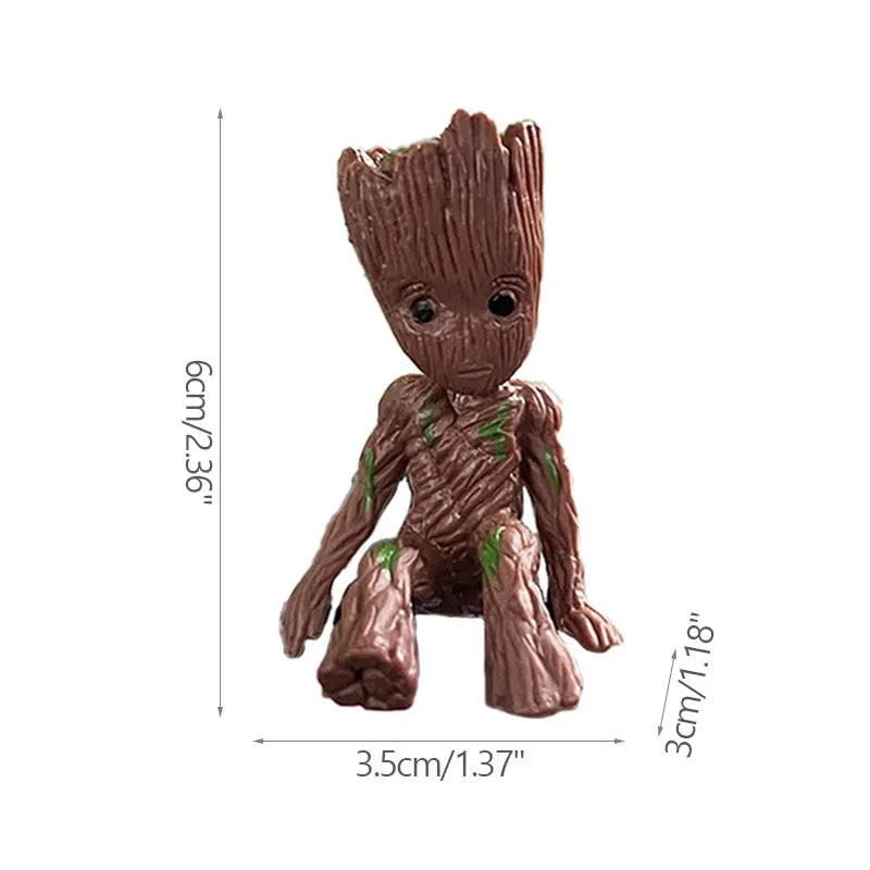 Mini Groot Figurine – Cartoon Desktop Dekoration, 5 cm, Handgefertigt