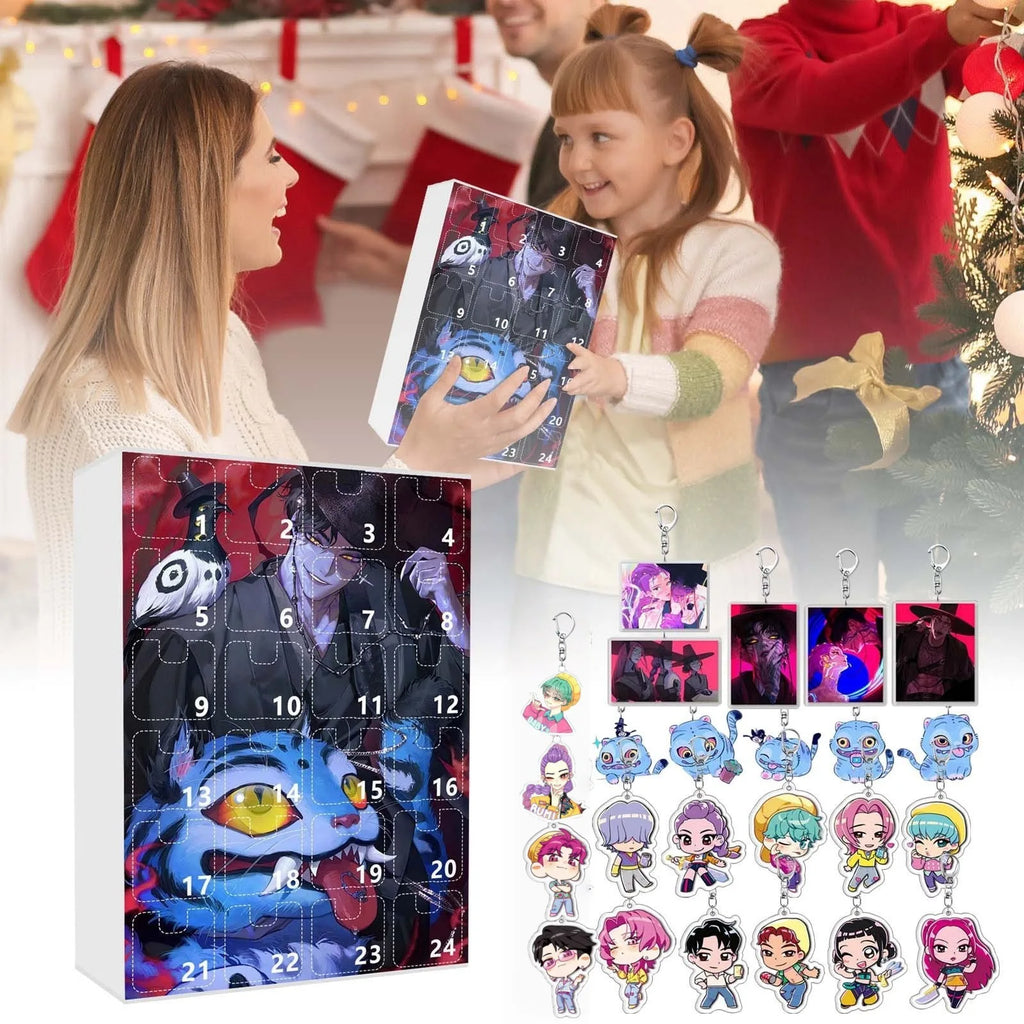 K-Pop Demon Hunters Adventskalender 🎄✨ – 24 Tage Weihnachts-Countdown mit Rumi, Mira, Zoey & Tiger | Perfektes Geschenk für K-Pop Fans