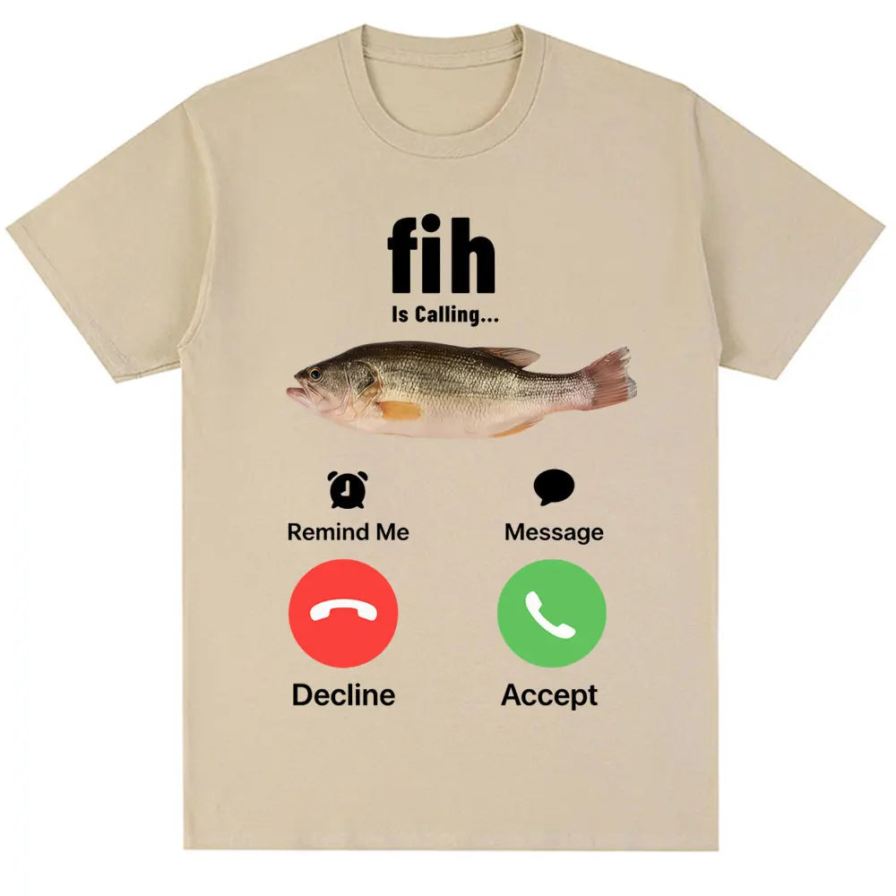 📱😂 Lustiges „Fish is Calling“ Meme T-Shirt – Unisex