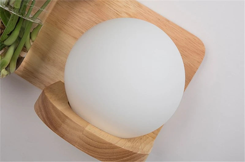 🌿 Modern Wooden LED Wall Lamp – Stil trifft Natur