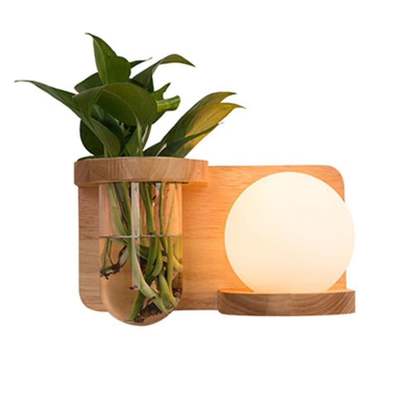 🌿 Modern Wooden LED Wall Lamp – Stil trifft Natur