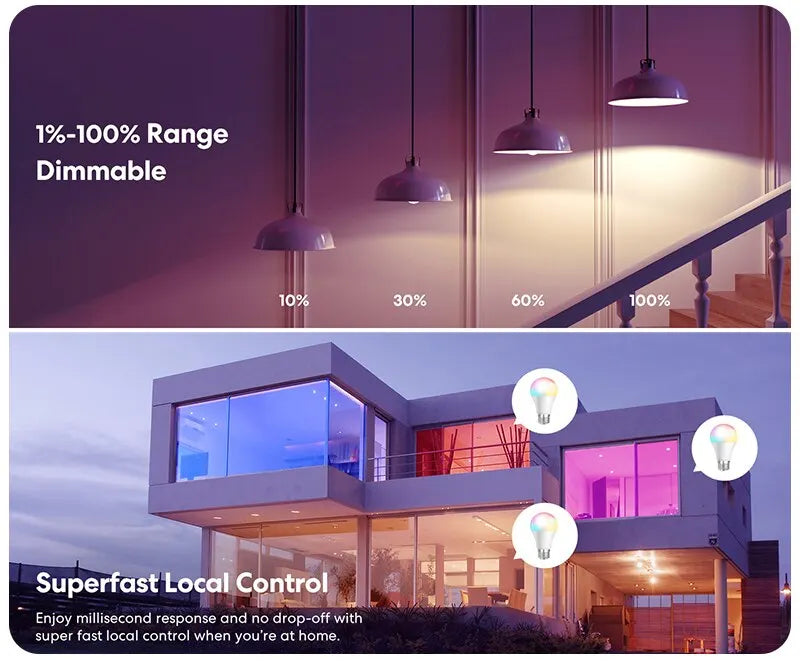 🌈 LED RGB Glühbirne mit Fernbedienung – 16 Farben, dimmbar, E27