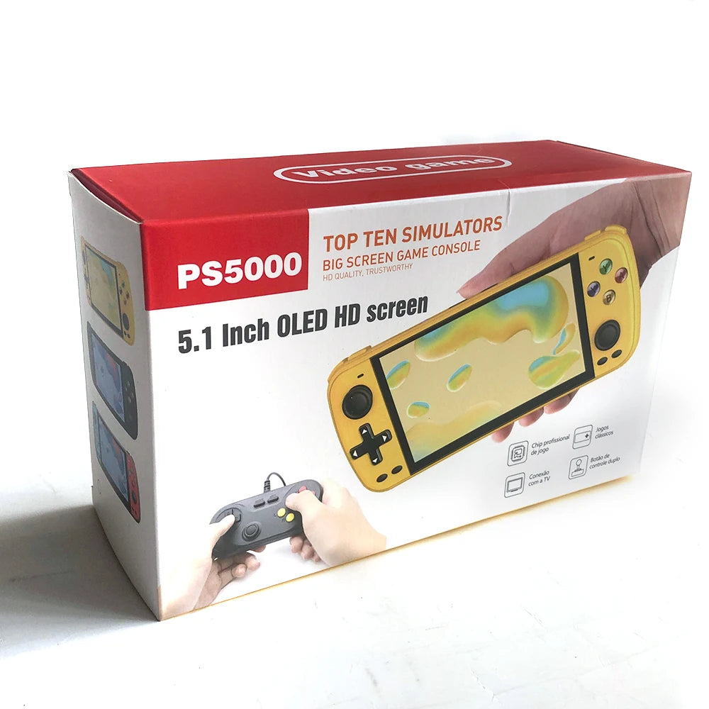 🚀 PS5000 5-inch Portable Handheld Game Console – Multi-Emulator für PS1, MAME, MD, NES, SNES