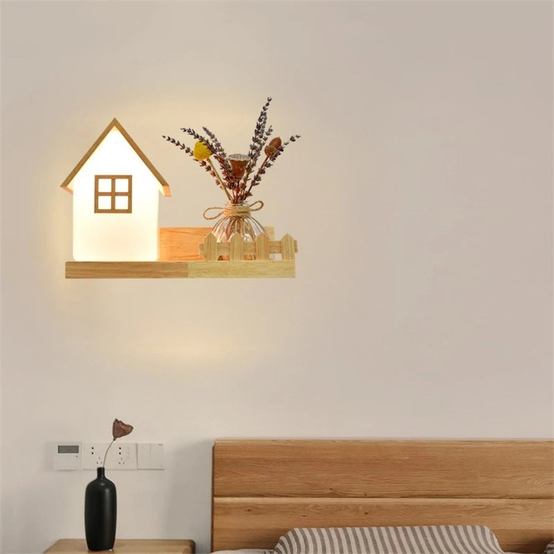 🌿 Modern Wooden LED Wall Lamp – Stil trifft Natur