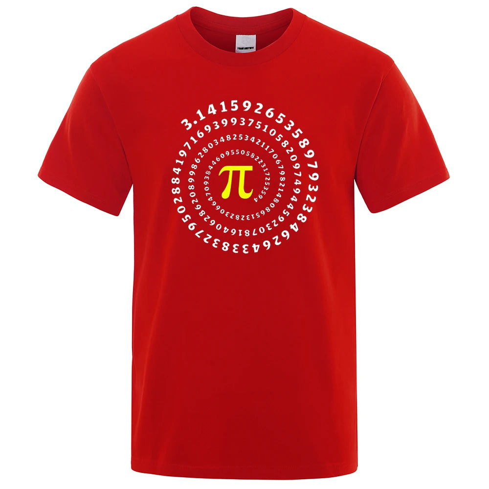 📐😂 Lustiges Pi π Spiral T-Shirt für Herren – Mathematik & Geometrie Print 👕
