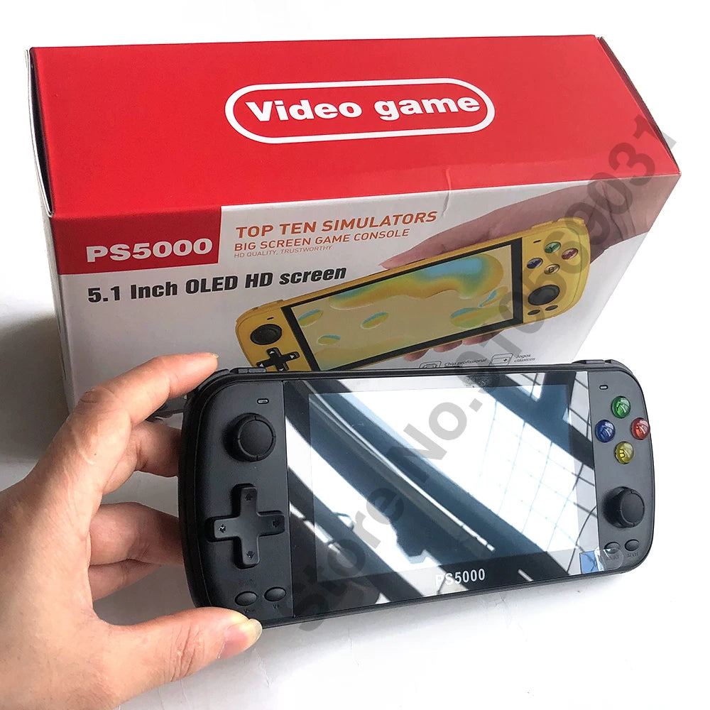 🚀 PS5000 5-inch Portable Handheld Game Console – Multi-Emulator für PS1, MAME, MD, NES, SNES