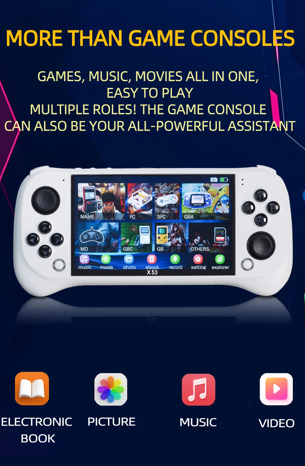 🎮 X53 Kinder-Handheld-Konsole – Mehr als nur Gaming