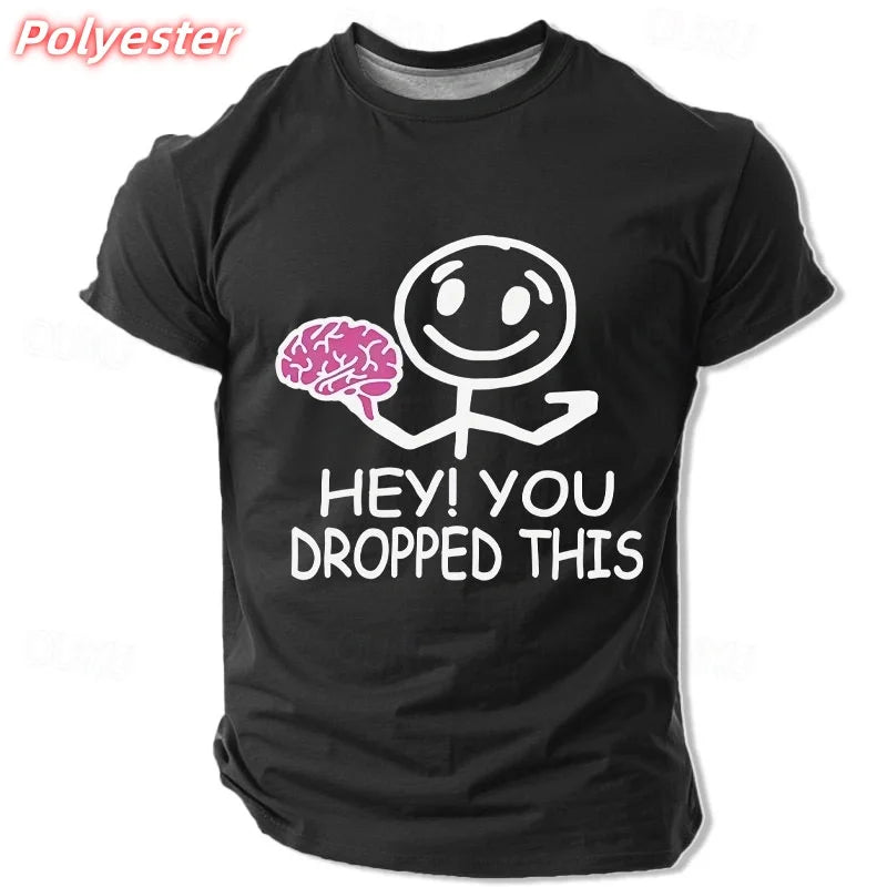 🧠 Lustiges Brain T-Shirt für Herren – Buntes 3D Print