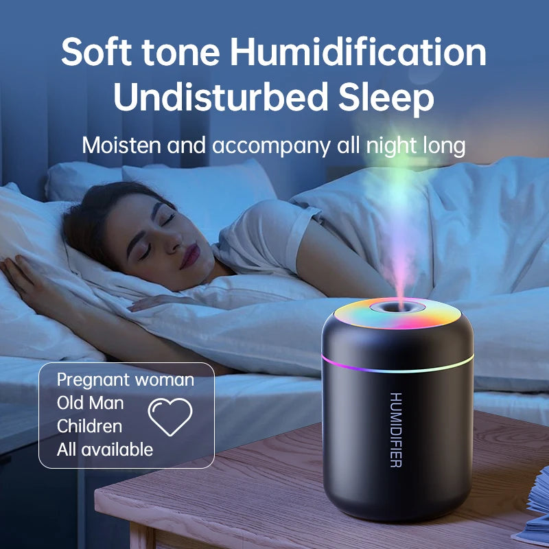 💧 180ml Mini Air Humidifier – USB Aroma Diffuser & Luftbefeuchter