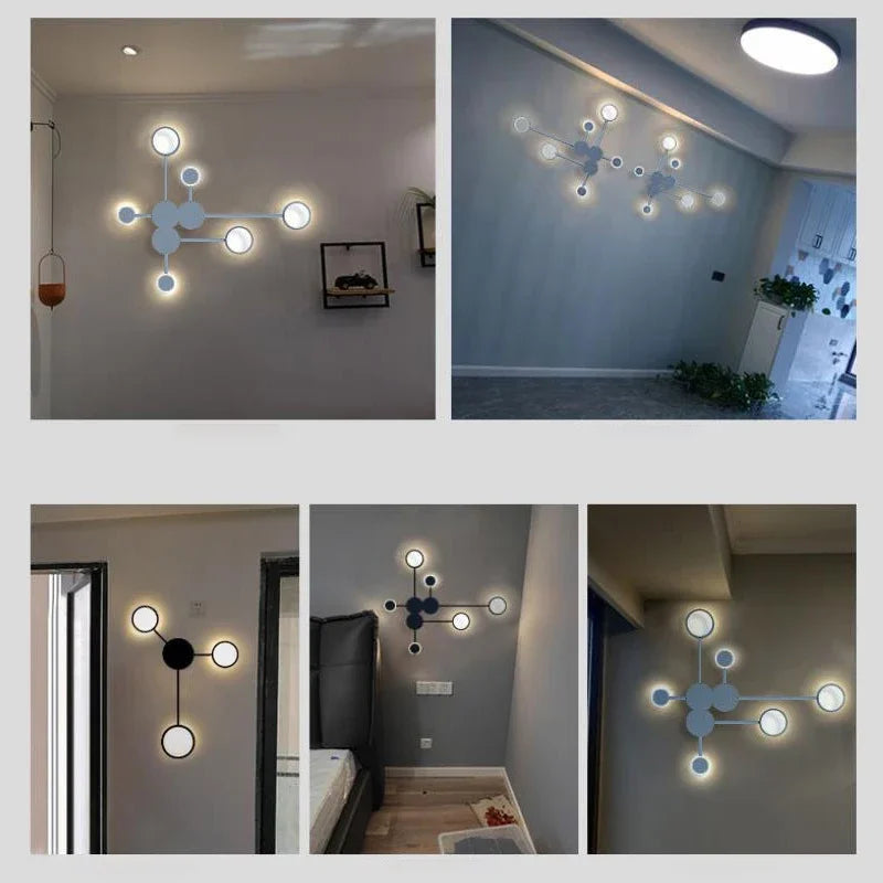 Nordic Minimalistische LED Wandleuchte – Modern, Schlafzimmer, Wohnzimmer & Treppenbeleuchtung