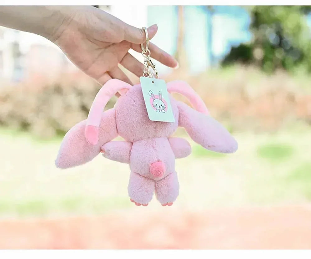 💖 Cartoon Stitch Plüsch Schlüsselanhänger – Süßes Kuscheltier Anhänger Geschenk für Kinder & Mädchen 🎁🧸