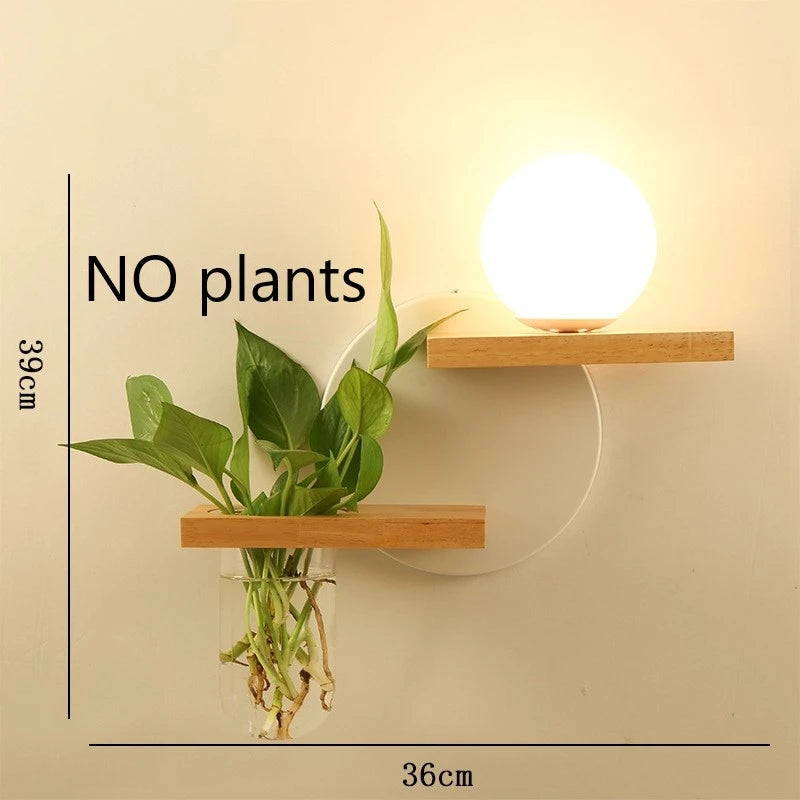🌿 Modern Wooden LED Wall Lamp – Stil trifft Natur
