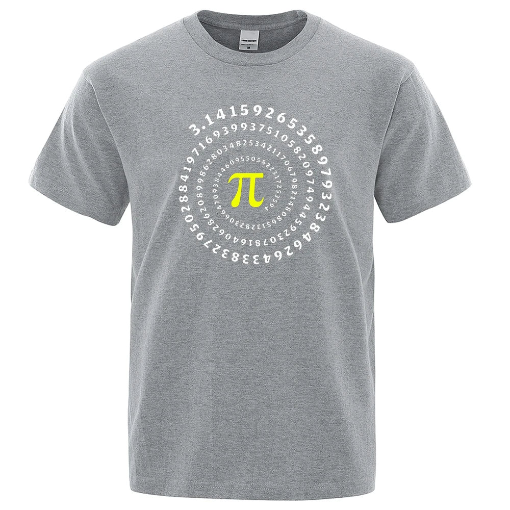📐😂 Lustiges Pi π Spiral T-Shirt für Herren – Mathematik & Geometrie Print 👕