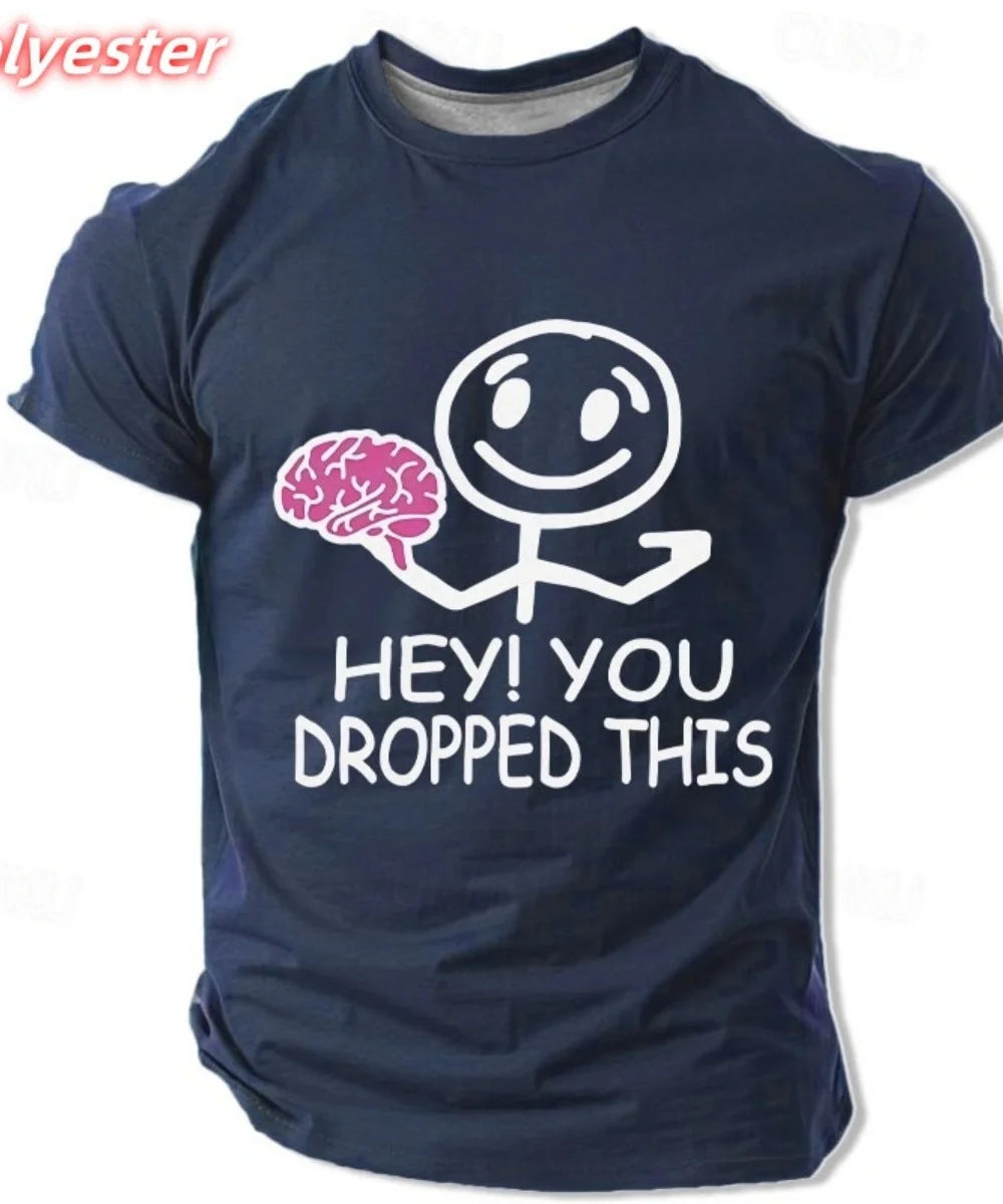 🧠 Lustiges Brain T-Shirt für Herren – Buntes 3D Print