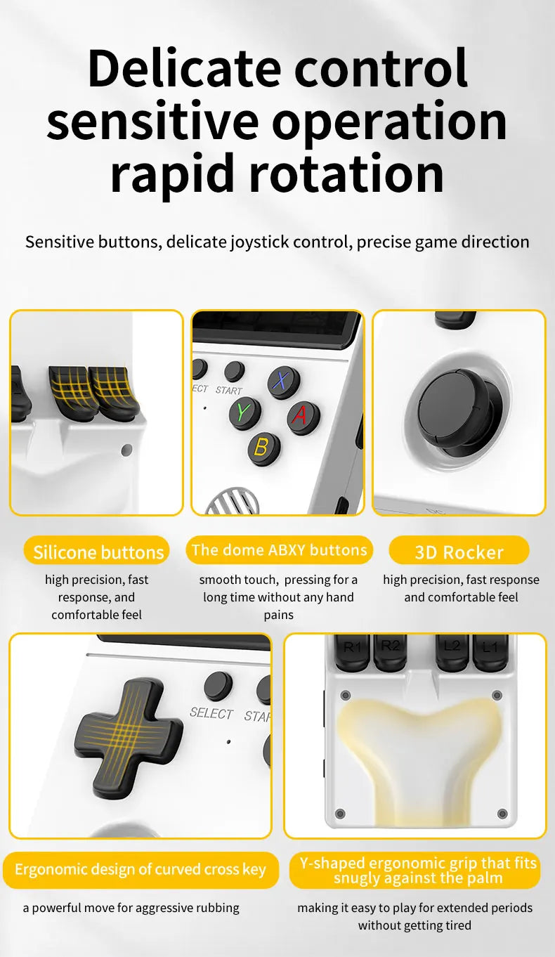 🚀 GB350 Handheld Game Console – Multi-Plattform, HD IPS Screen, 3D Joystick, Ergonomisch